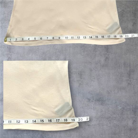 Tank Top Large Cream with Sequin Embellished V Neckline Work To Weekend Shirt - Picture 6 of 9